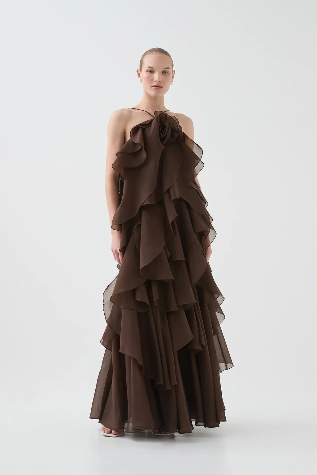 Pandorea Layered Maxi Dress - Carob