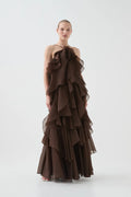 Pandorea Layered Maxi Dress - Carob