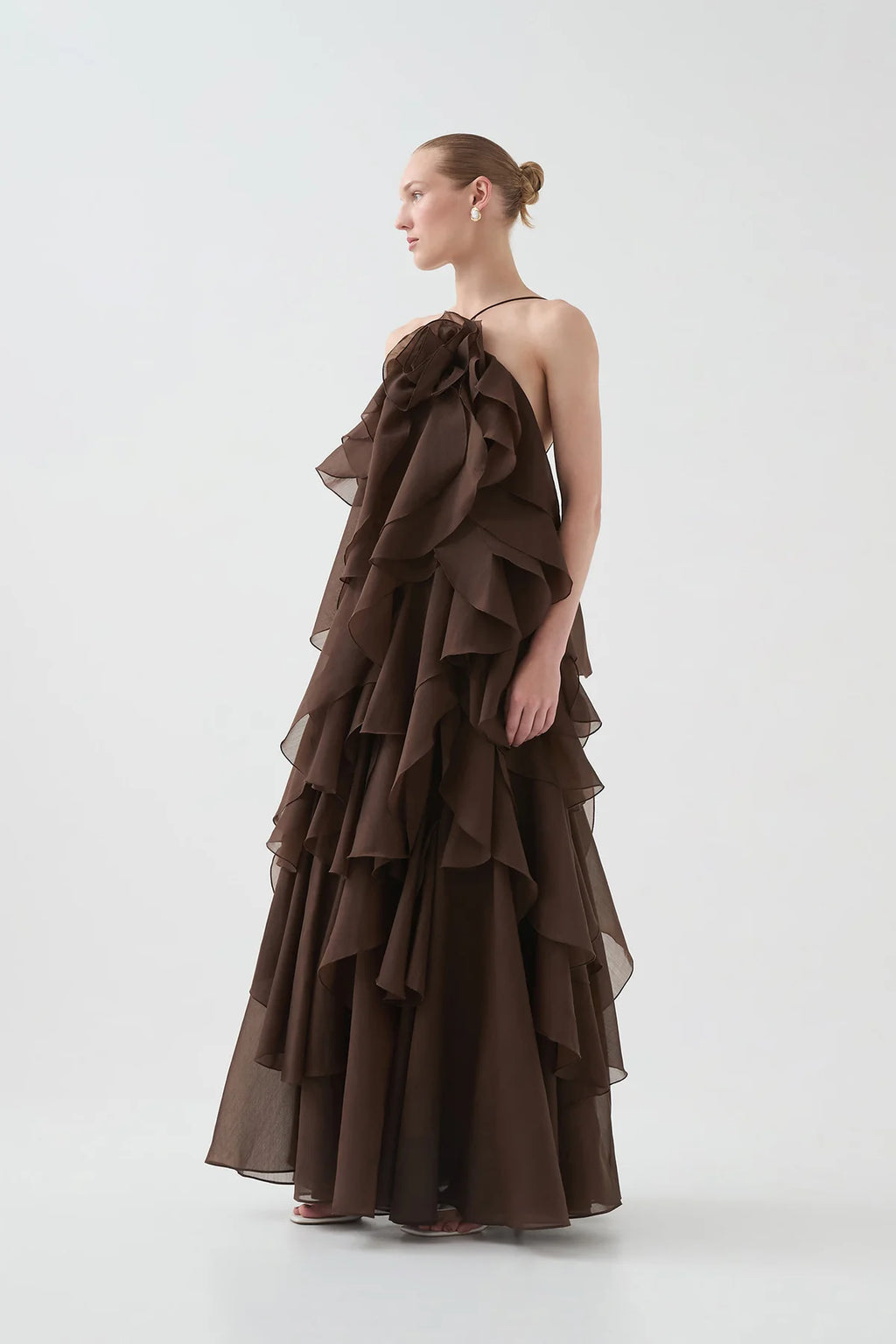 Pandorea Layered Maxi Dress - Carob