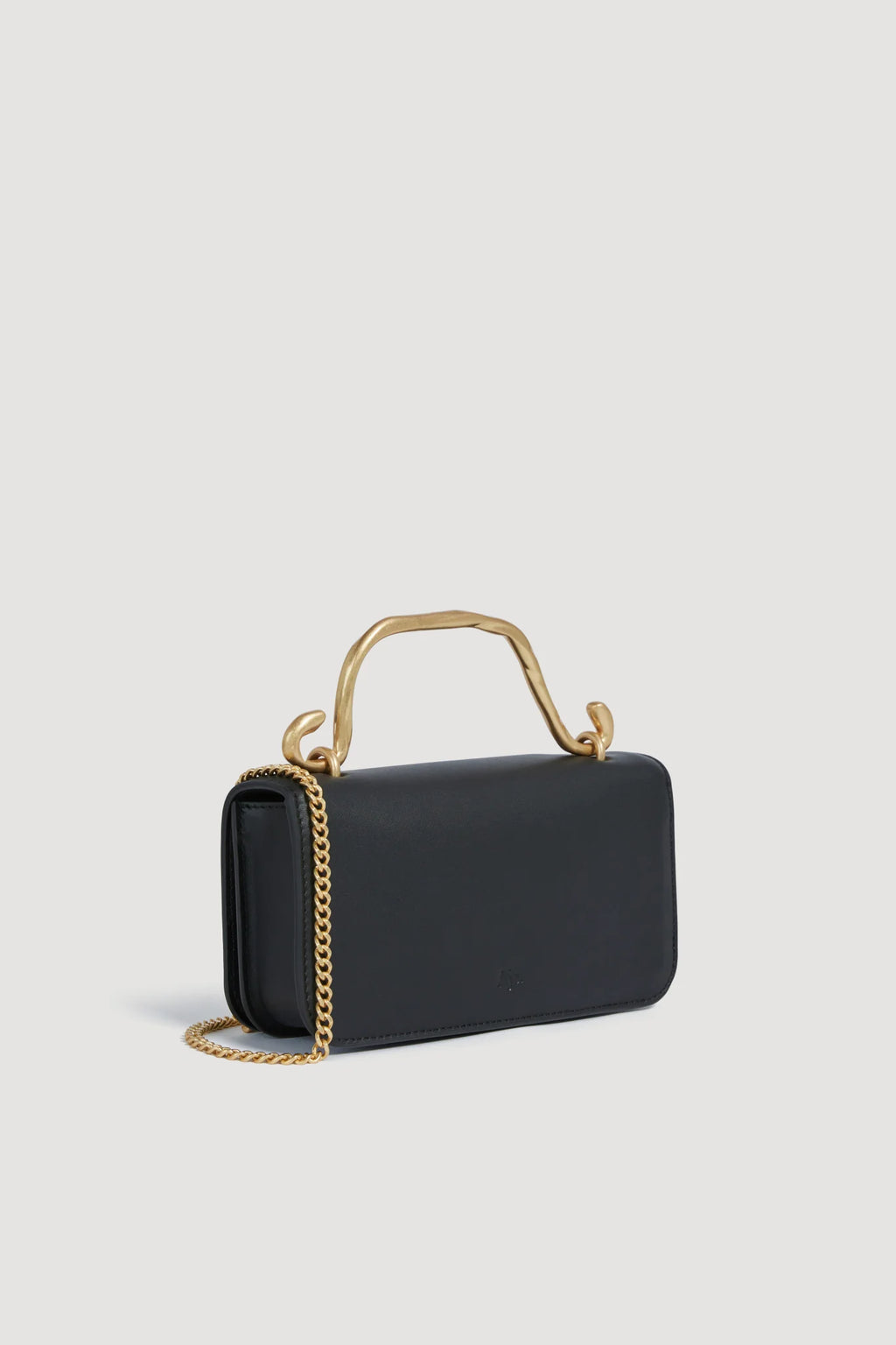 Alessia Flower Clutch - Black