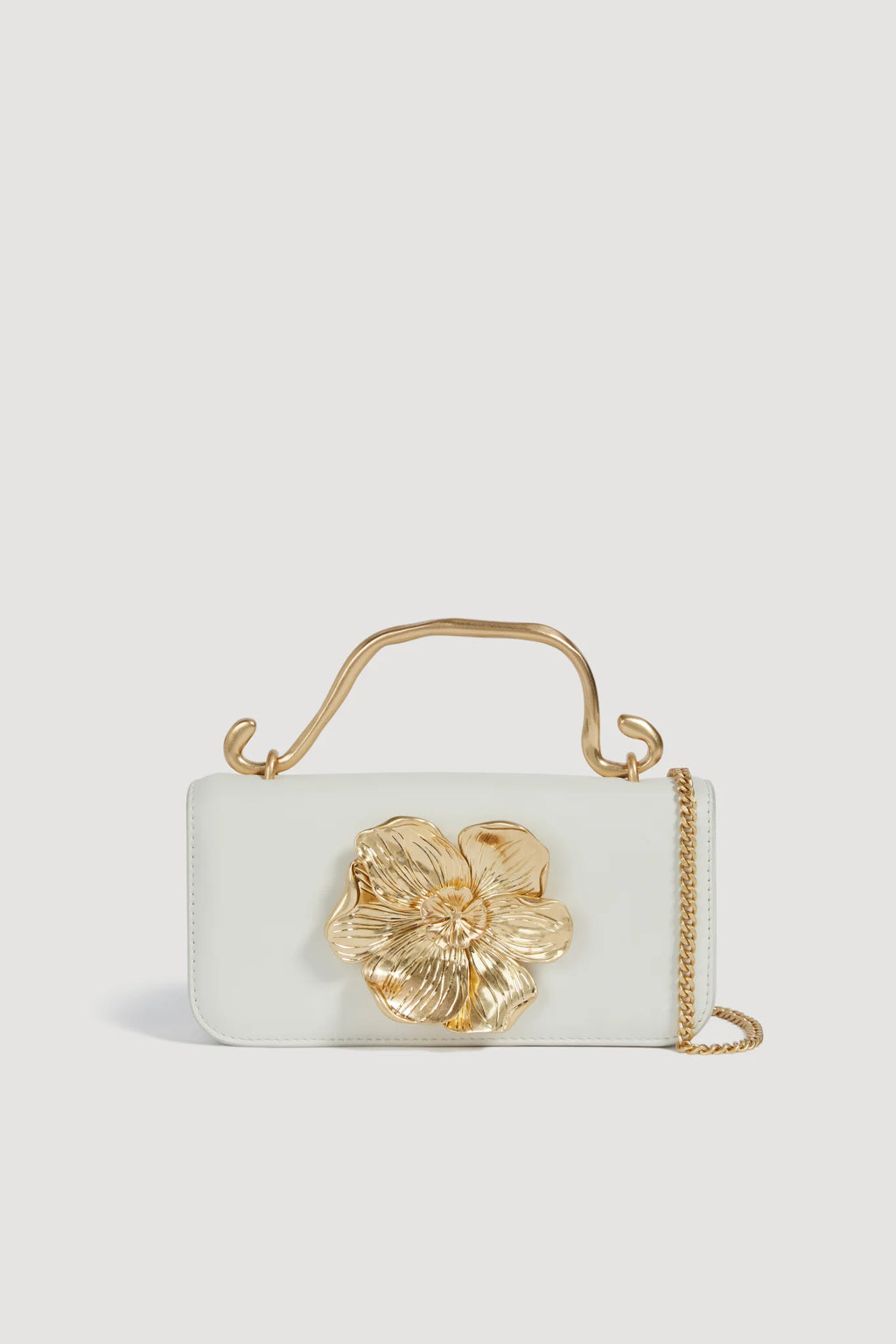 Alessia Flower Clutch - Ivory