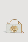 Alessia Flower Clutch - Ivory