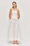Gia Embroidered Gown - Ivory
