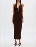 Celine Mesh Dress - Espresso