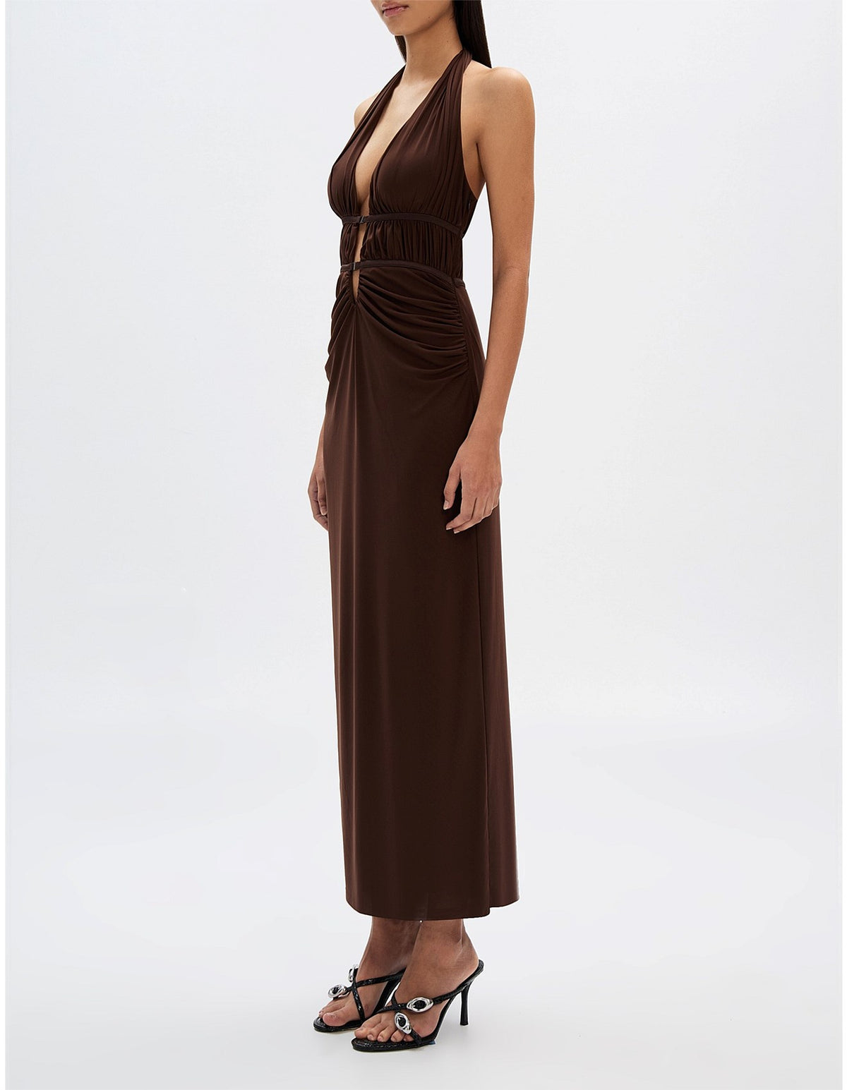Celine Mesh Dress - Espresso