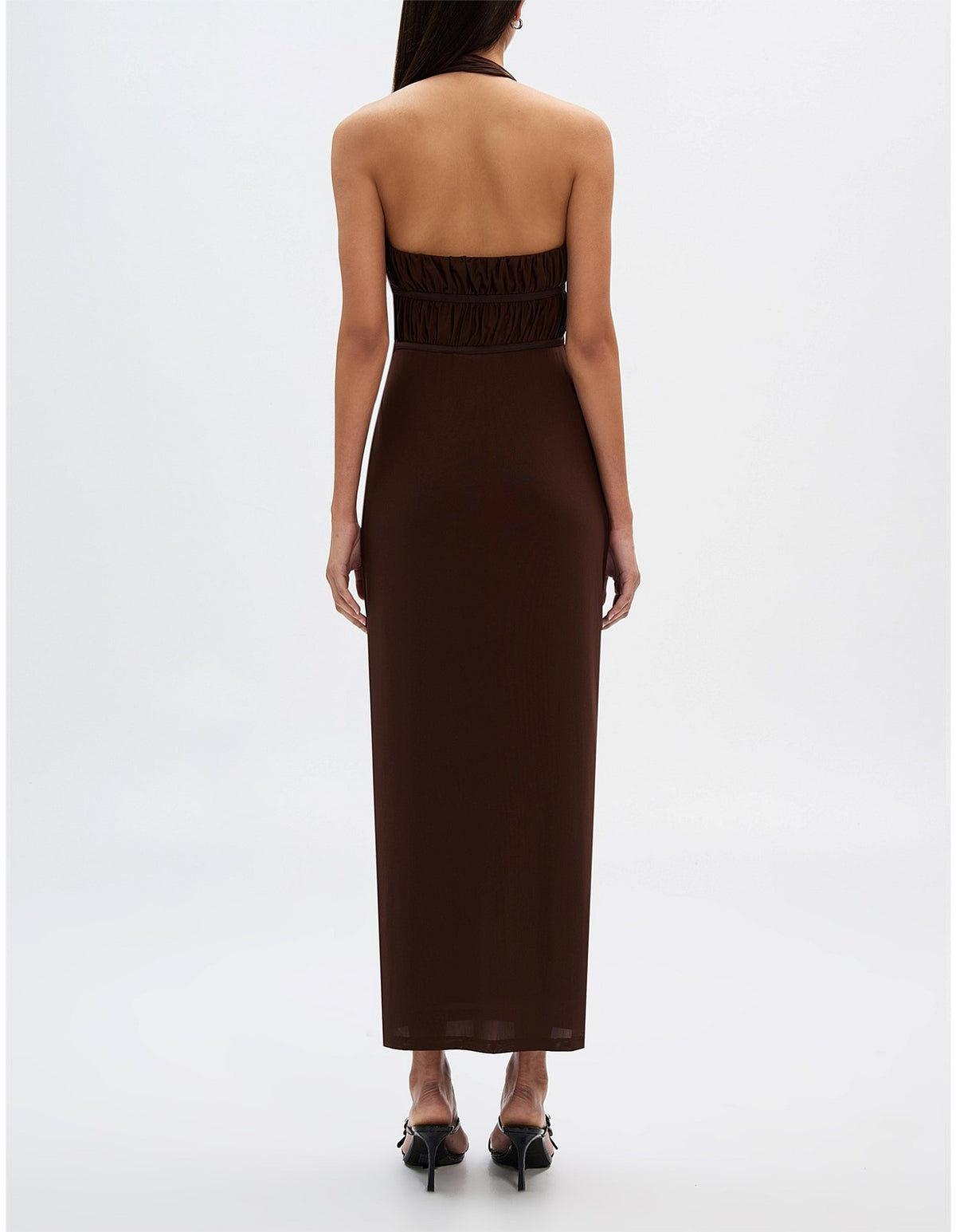 Celine Mesh Dress - Espresso