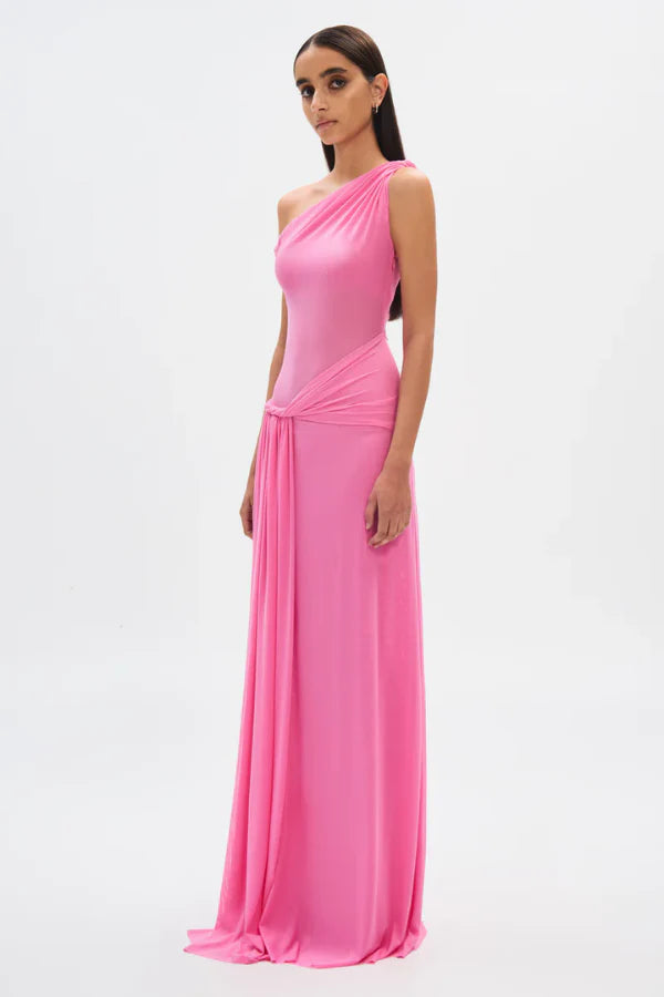 Sisal Mesh Maxi Dress - Orchid Pink