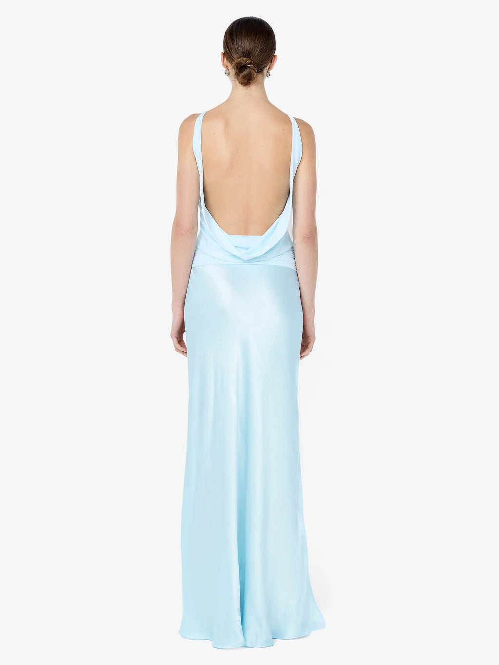 Mirabelle Cowl Neck Maxi Dress - Artic Blue