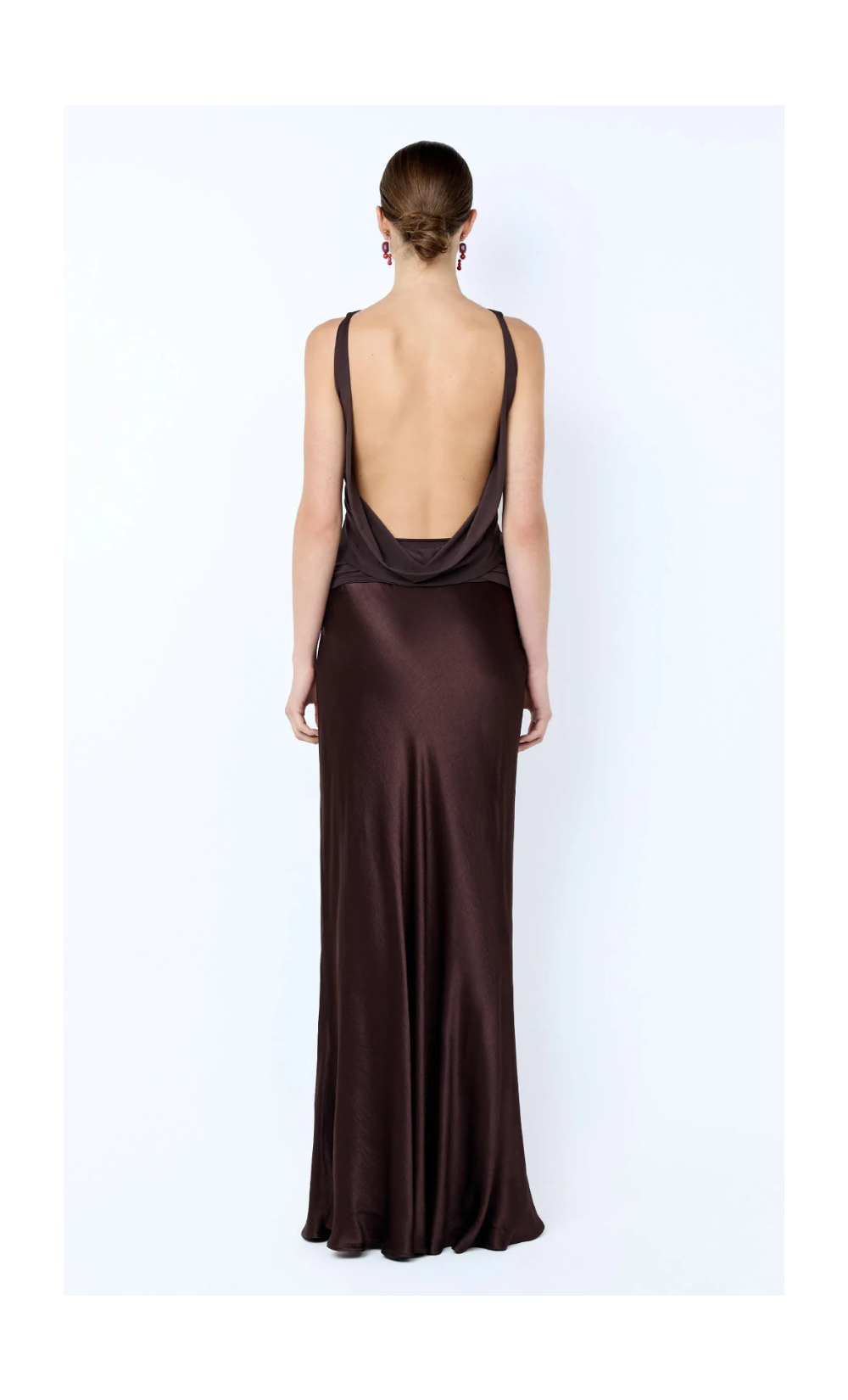 Mirabelle Cowl Maxi Dress - Dark Chocolate