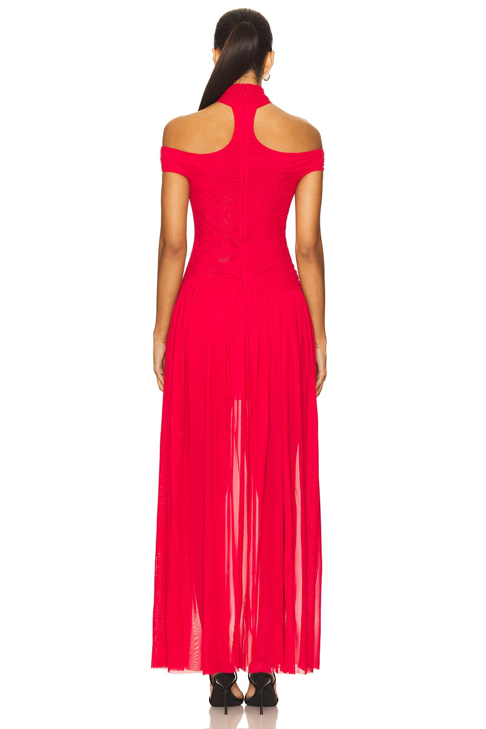 Deija Off Shoulder Maxi Dress - Strawberry