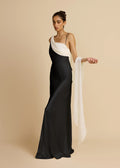 Helena Dress - Black and Ivory