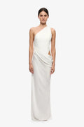 The Isadora Satin Dress - White