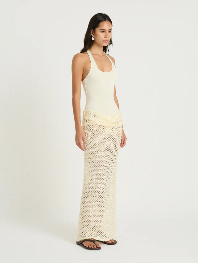 Ariel Maxi Dress - Shell