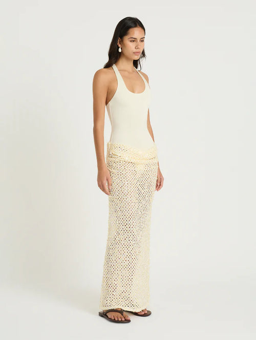 Ariel Maxi Dress - Shell