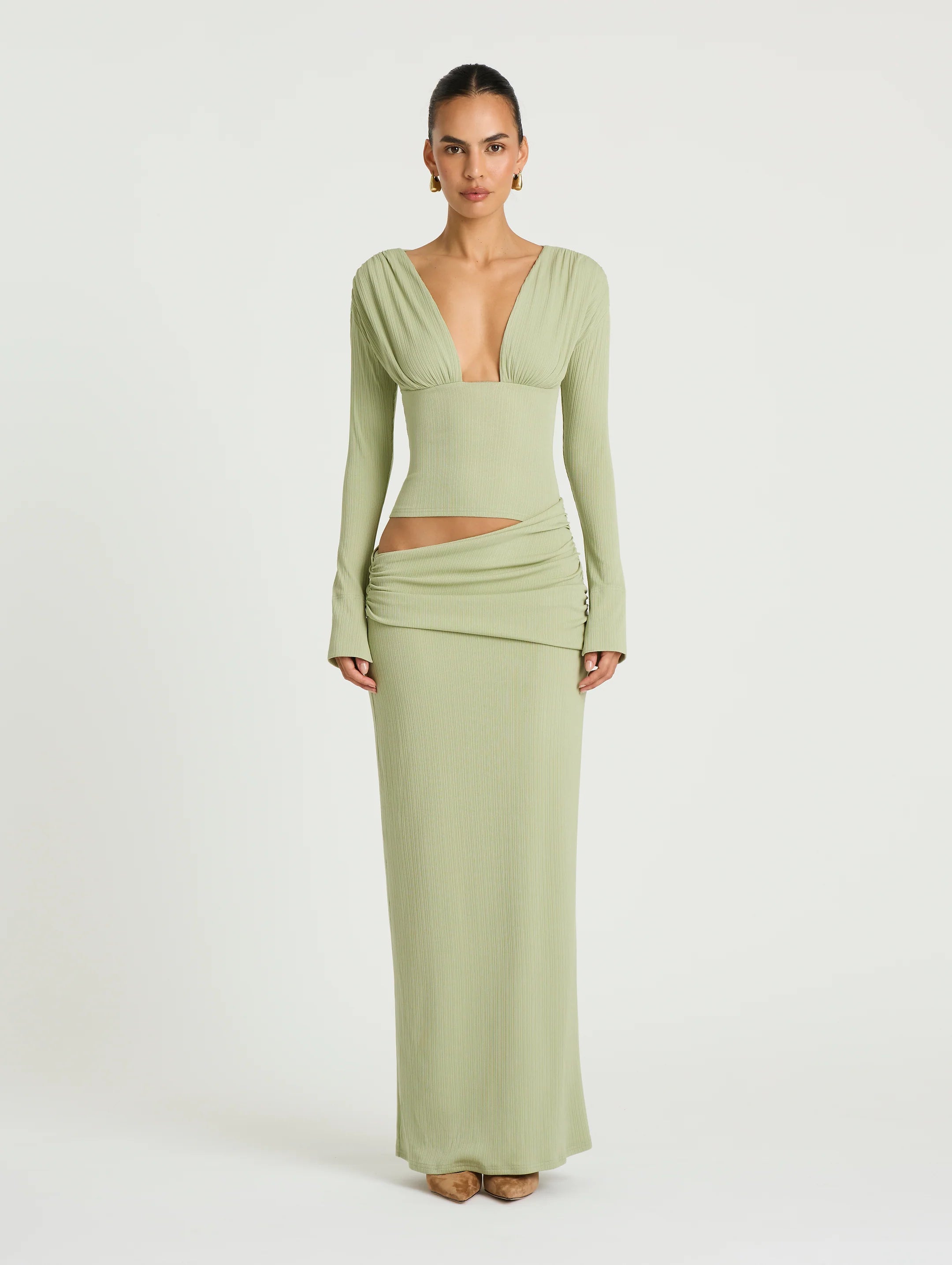 Agnes Maxi Dress - Pistachio
