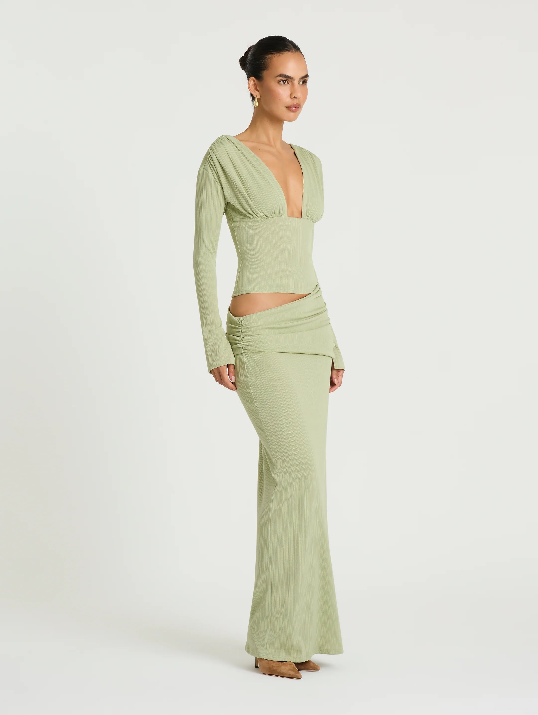 Agnes Maxi Dress - Pistachio