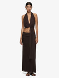 Eva Drape Top - Dark Chocolate