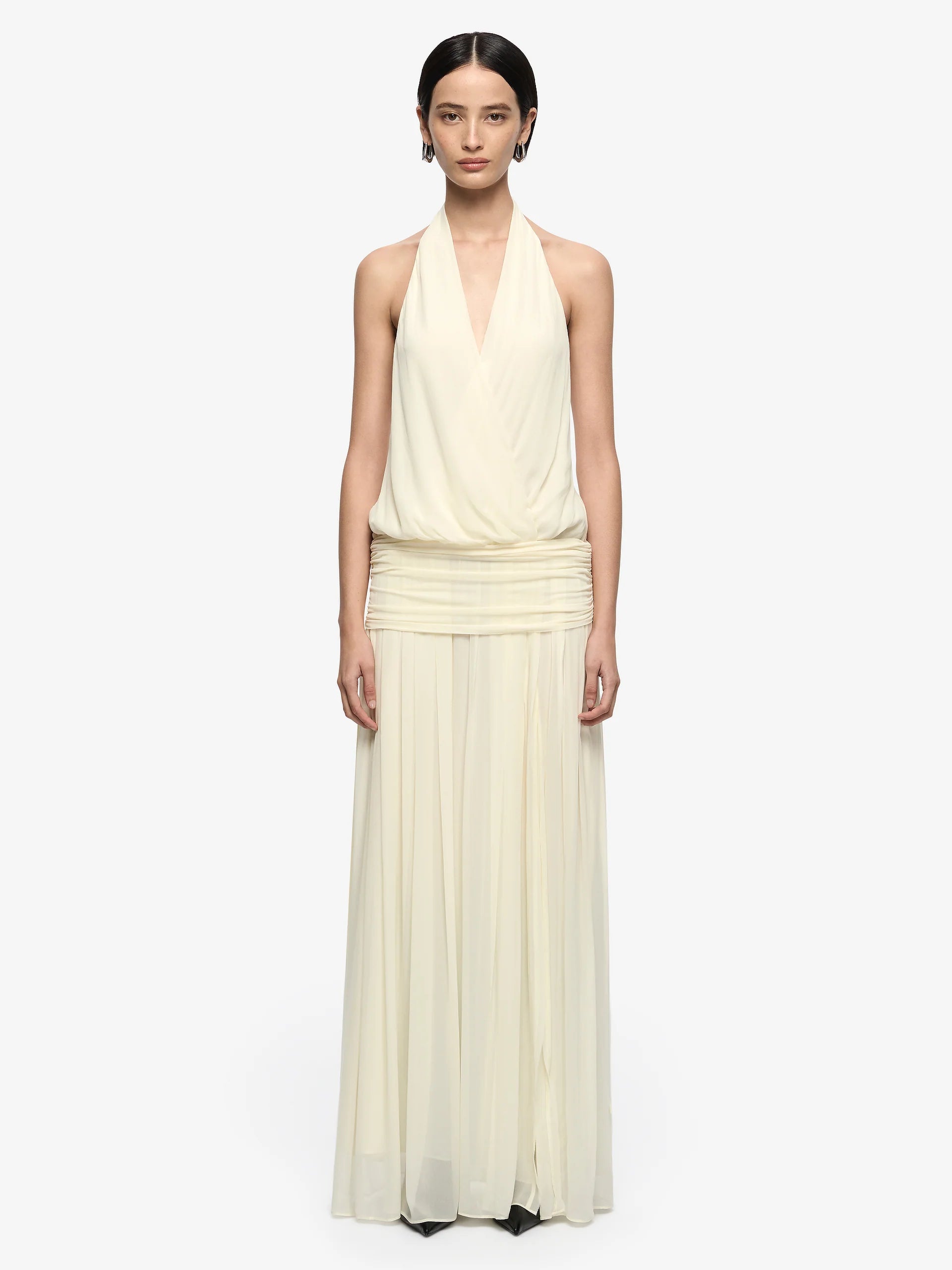 Jasmin V Maxi Dress - Lemon Sorbet