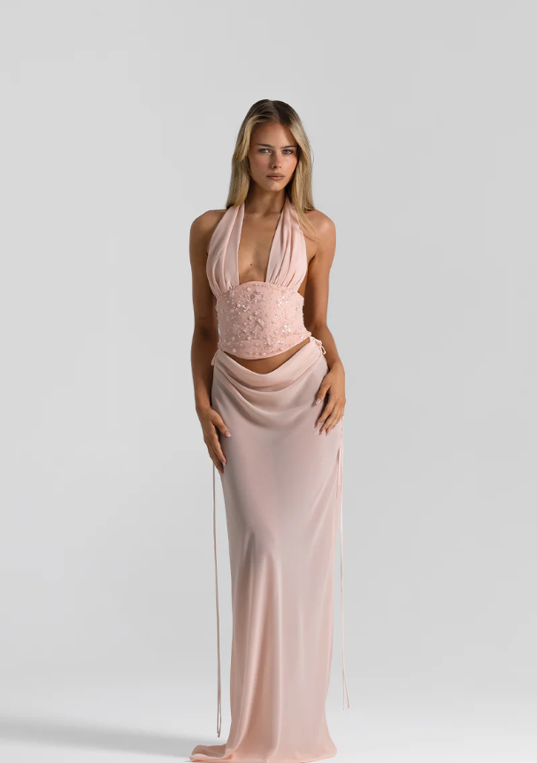 Allira Skirt - Baby Pink