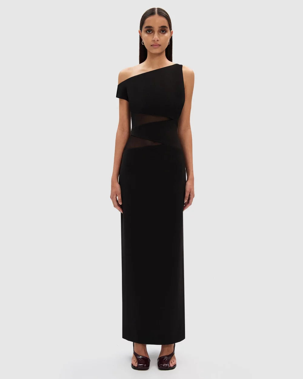 Leni Twill Dress - Black